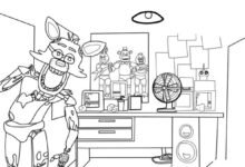 Printable:2ppvngqzgyq= Five Nights at Freddy's Coloring Pages