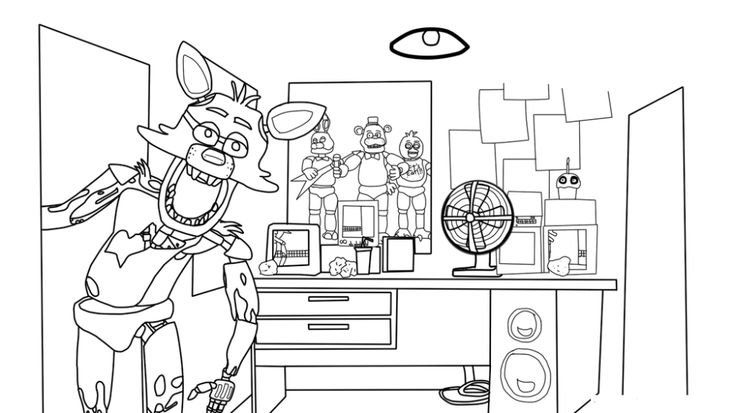 Printable:2ppvngqzgyq= Five Nights at Freddy's Coloring Pages