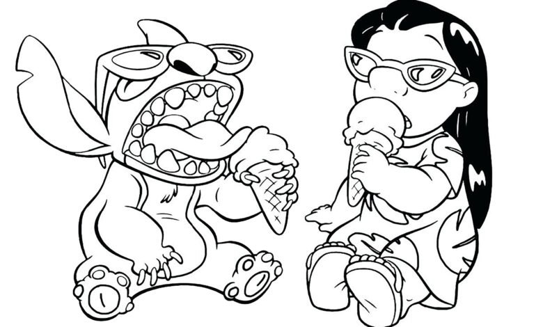 Printable:4qlybpawtmw= Lilo and Stitch Coloring Pages