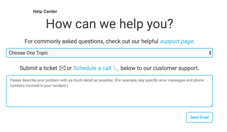 4172640211: Contact Support Line